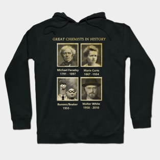 Vintage Great Chemists In History Hoodie